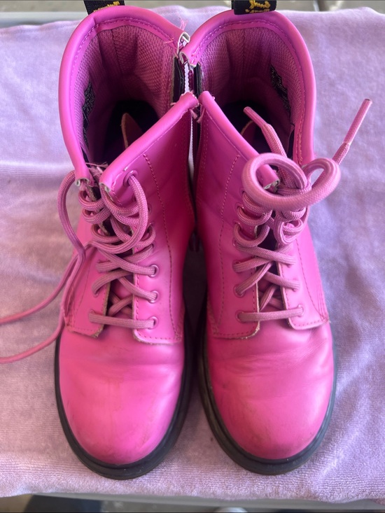 Dr. Martens Other - Dr. Martens Kids Hot Pink Lace-Up Combat Boots